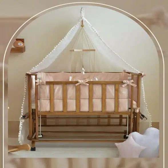 گهواره چوبی نوزاد مدل دلانا
